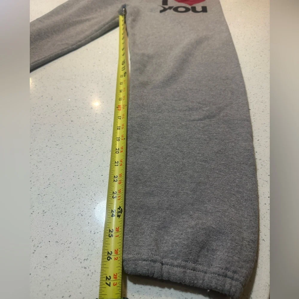 Freecity RARE “let’s go” unisex sweats with “I ❤️ You” on front/thick waistband - Picture 10 of 14